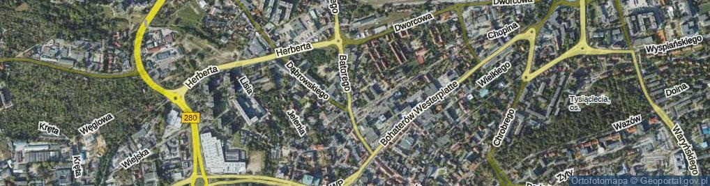 Zdjęcie satelitarne Kochanowskiego Jana ul.